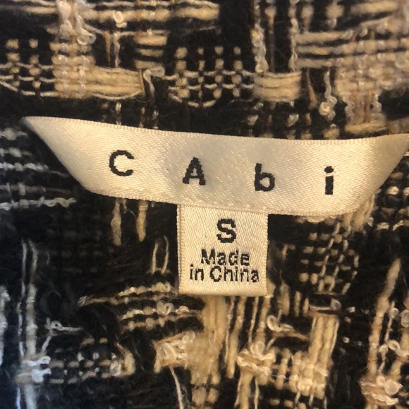 Cabi Corporate Blazer Tweed Black White Style# 630 - Picture 3 of 10